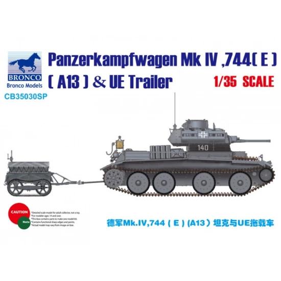 1/35 Panzerkampfwagen Mk.IV, 744 [E] (A13) with UE Trailer