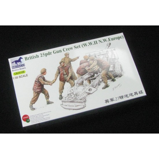 1/35 British 25prd Gun Crew Set (WWII N.W.Europe) (6 figures)