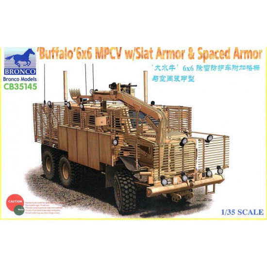 1/35 Buffalo 6x6 MPCV with Slat Armour & Spaced Armour