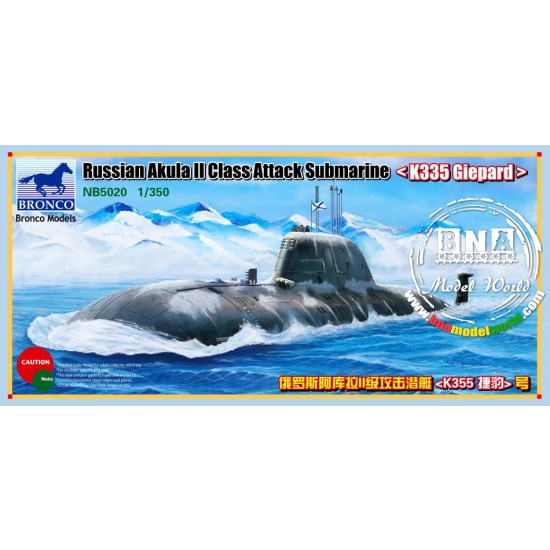 1/350 Russian Akula II Class Attack Submarine (K335 Giepard)