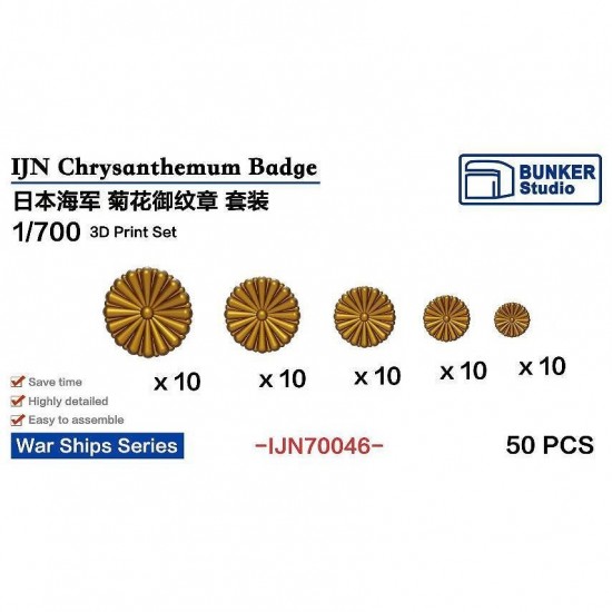 1/700 IJN Chrysanthemum Badge Set