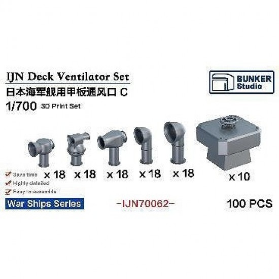 1/700 IJN Deck Ventilator Set C