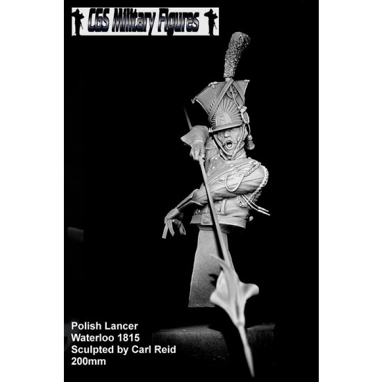200mm 1/9 French Polish Lancer Battle of Waterloo (bust)