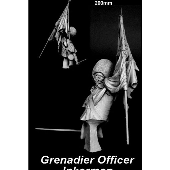 200mm 1/9 Grenadier Guards Officer with Colour 1854 (bust)