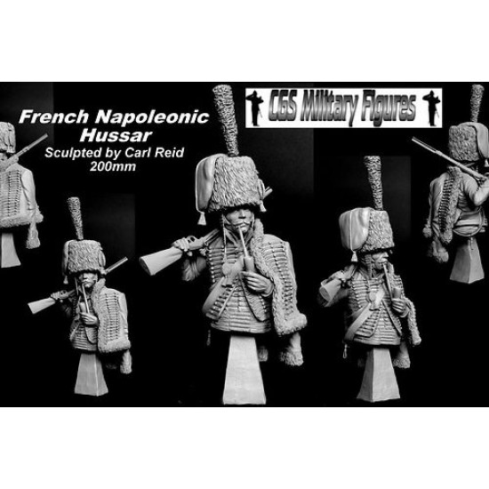 200mm French Napoleonic Hussar (bust)