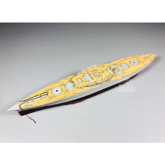1/700 USS West Virginia BB-48 Battleship 1941 Wooden Deck w/Metal Chain for Trumpeter kits #05771