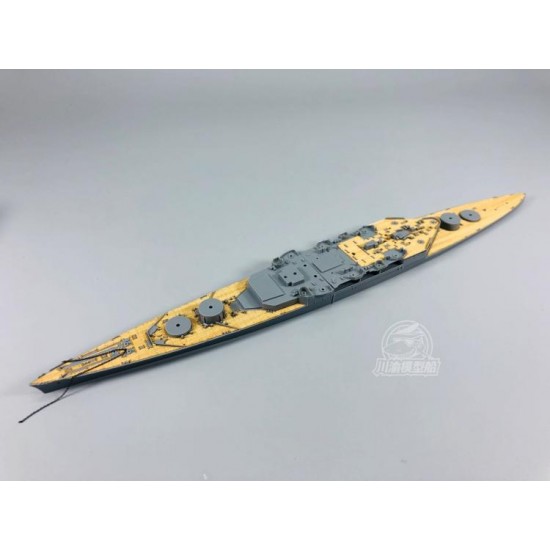 1/700 HMS Hood Battlecruiser Wooden Deck w/Metal Chain for Tamiya kits #31806 