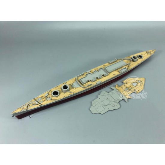 1/700 HMS Hood Wooden Deck 1931 w/Metal Chain for Trumpeter kits #05741