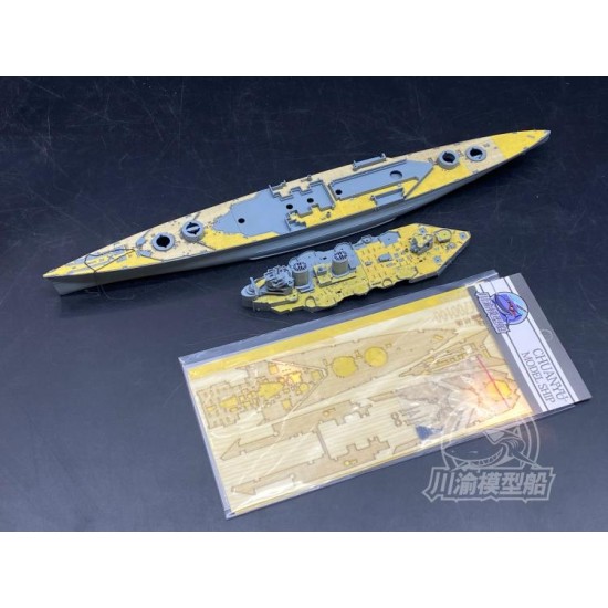 1/700 HMS HOOD 1941 Wooden Deck w/Paint Masking for Flyhawk kit FH1160S