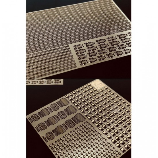 1/700 WWII German Navy Railing, Ladders, Stairs, Radar, Watertight Doors, Porthole PE Set