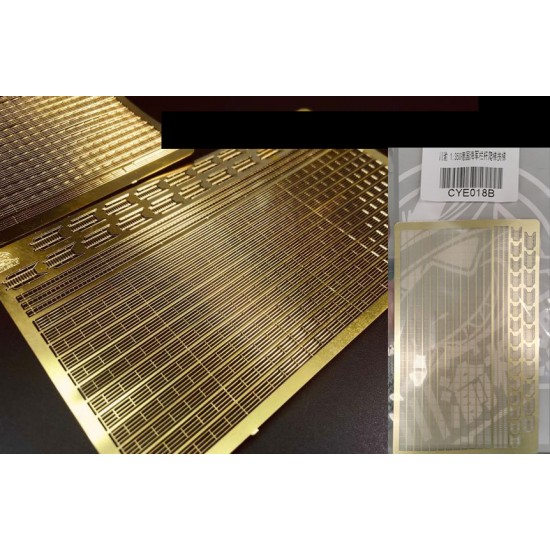 1/350 German Battleship/Aircraft Carrier Railing, Ladders, Stairs PE Set for Hengguan Models