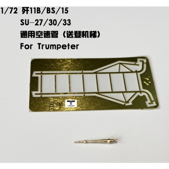 1/72 J-11B/BS/15, Su-27/30/33 Pitot Tube & Ladder