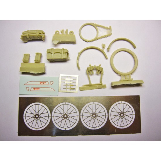 1/35 Peugeot Motorcycle Super Detail Set for Meng kit #HS-005