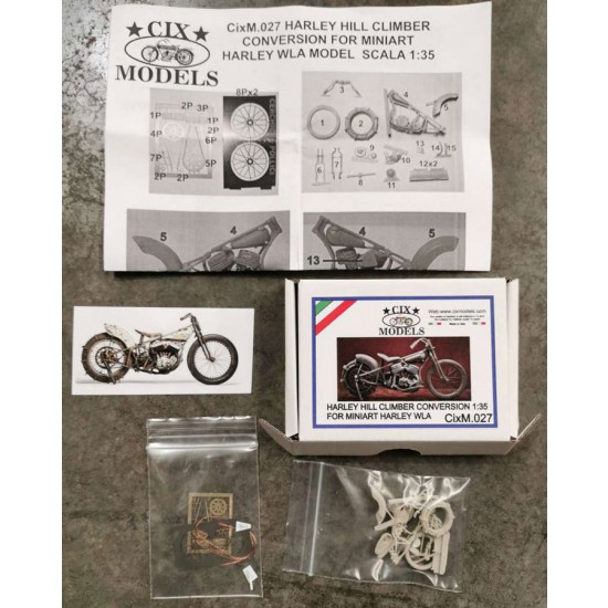 1/35 Harley Hill Climber Conversion Set for MiniArt Davidson WLA kits