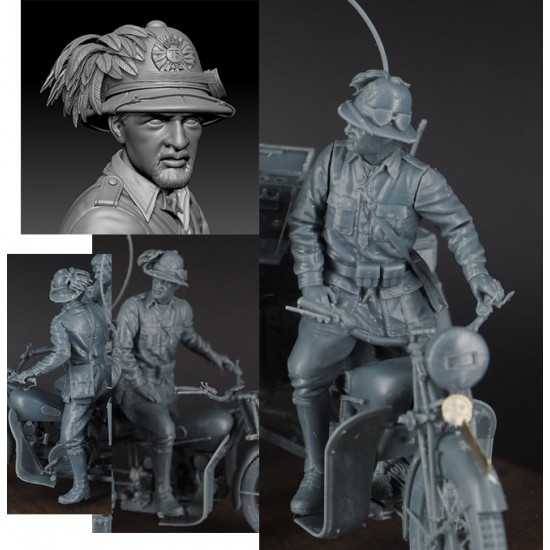 1/35 Italian Bersagliere for Guzzi 32 Motorcycle
