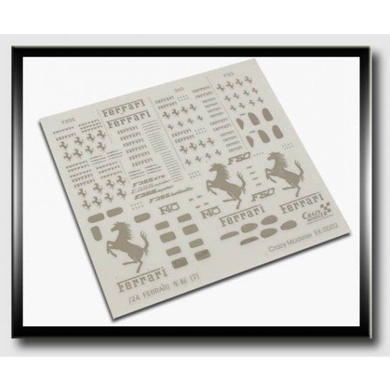 Metal Transfer - 1/24 Ferrari Metal Logo (B)