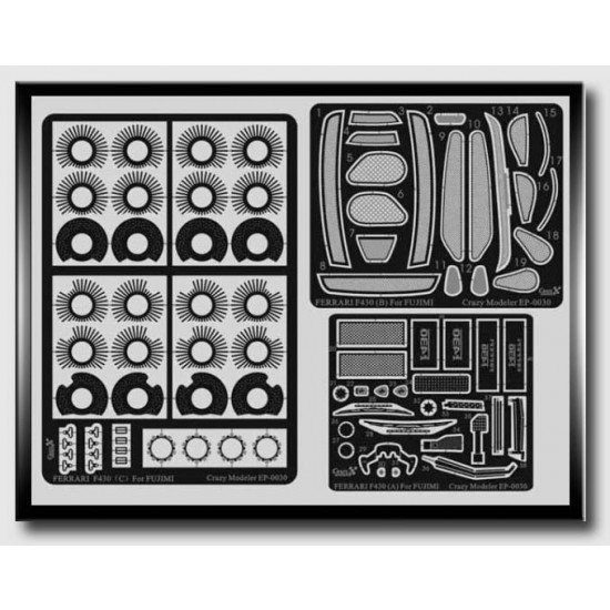 Photoetch for 1/24 Ferrari F430 (Enhanced Version) (4pcs)