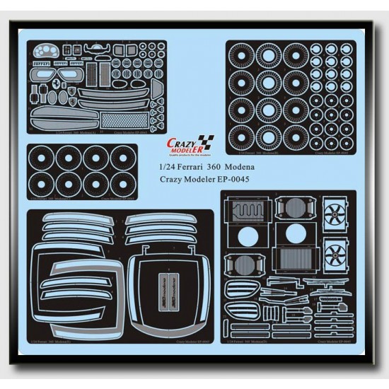 Photoetch Upgrade Set for 1/24 Ferrari 360 Modena (5pcs)