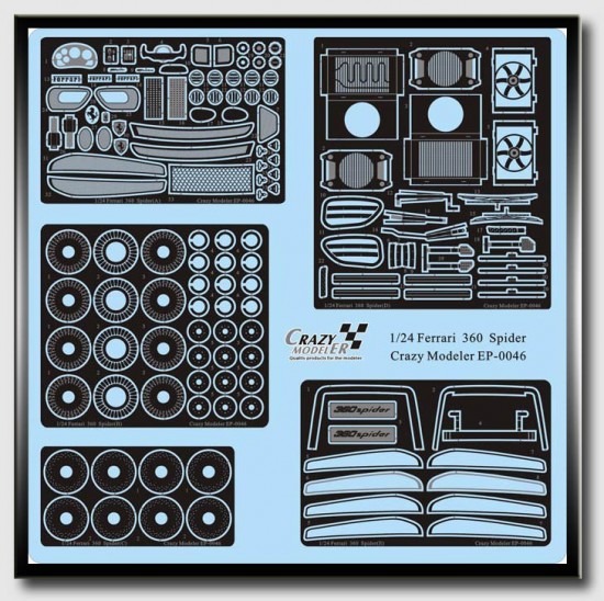 Photoetch Upgrade Set for 1/24 Ferrari 360 Spider (5pcs)