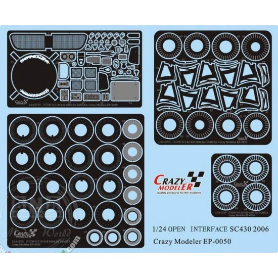 Photoetch for Tamiya 1/24 Lexus Open Interface SC430 2006 (4pcs)