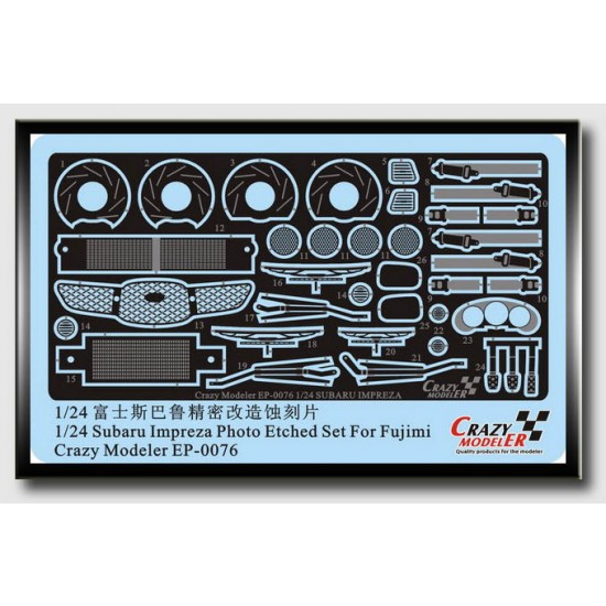 Photoetch for 1/24 Subaru Impreza WRX STI (for Fujimi)