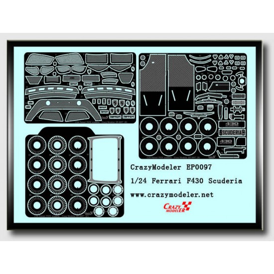 Photoetch for Fujimi 1/24 Ferrari F430 Scuderia (3pcs)