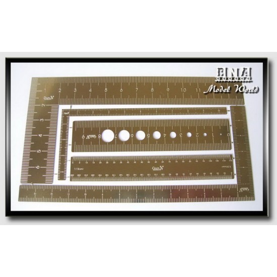 1:1 1:12 1:24 Soft Ruler / Flexible Scale Rules & Set Square