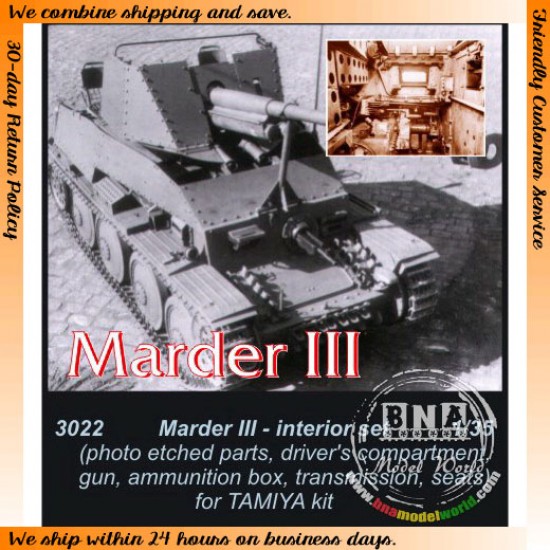 1/35 Marder III Interior Set for Tamiya 