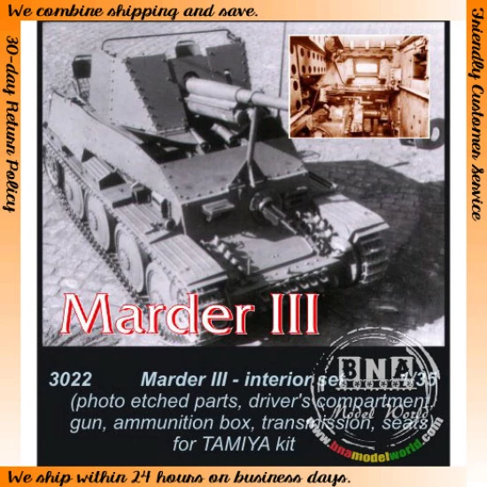 1/35 Marder III Interior Set for Tamiya 