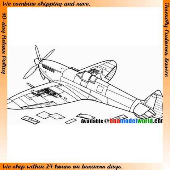 1/48 Supermarine Spitfire Armament Type C for Tamiya/Hasegawa kits