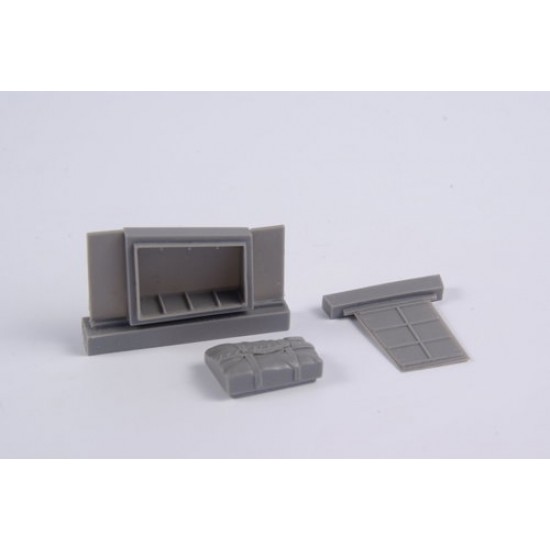 1/48 Beaufighter Mk.IF Dinghy Box and Access Panel for Revell kits