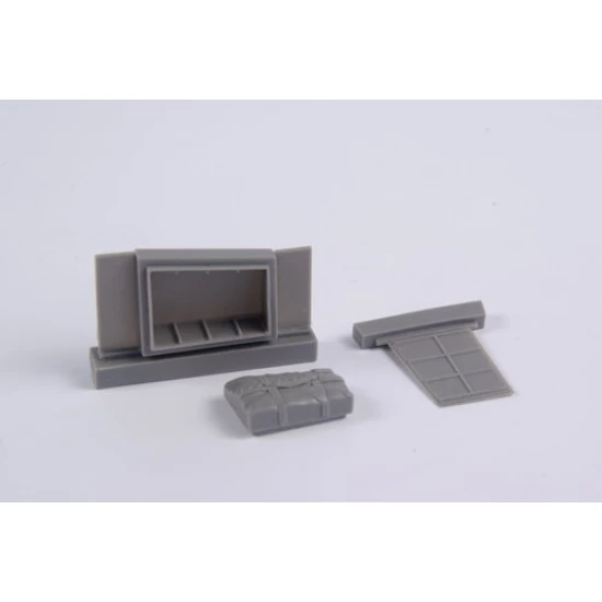 1/48 Beaufighter Mk.IF Dinghy Box and Access Panel for Revell kits