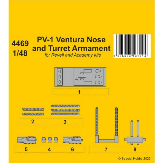 1/48 Lockheed PV-1 Ventura Nose and Turret Armament
