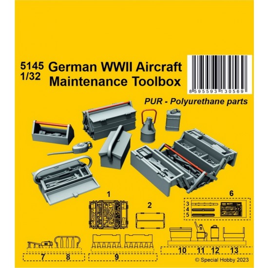 1/32 WWII German Aircraft Maintenance Toolbox