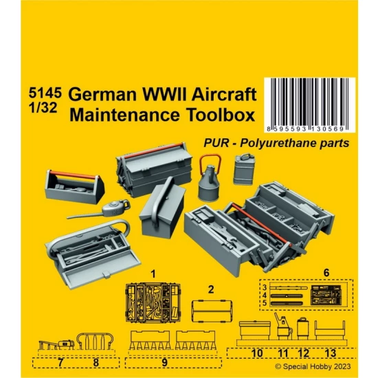 1/32 WWII German Aircraft Maintenance Toolbox