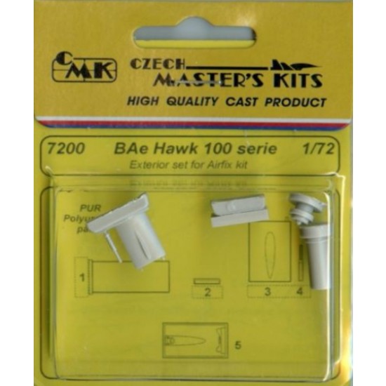 1/72 BAe Hawk 100 Series Exterior Detail-up Set for Airfix kit CMK 7200