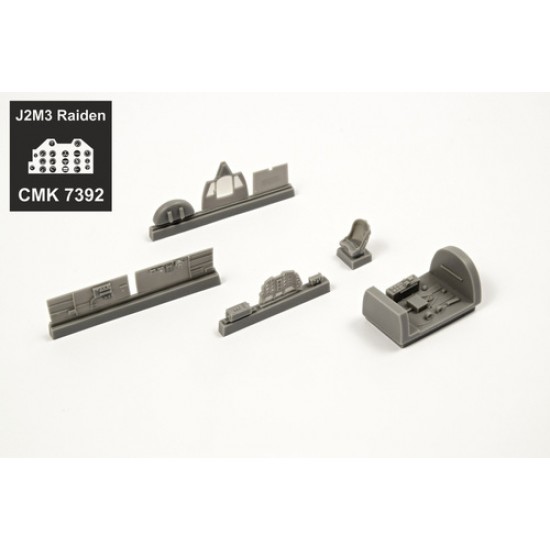 1/72 J2M3 Raiden Cockpit Set, for Hasegawa kit