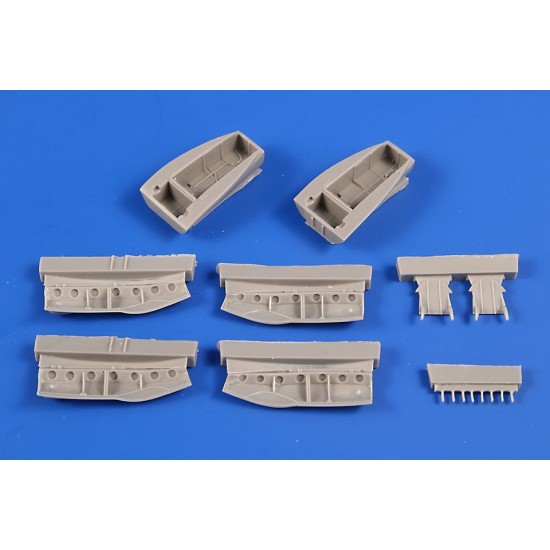 1/72 Beaufighter TF Mk.X Main Undercarriage Bays Correction Set for Airfix kits 