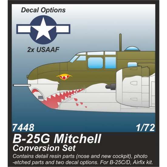 1/72 WWII US B-25G Mitchell 75mm Gun Nose Conversion Set