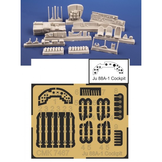 1/72 Junkers Ju 88A-1 Cockpit for Revell E-Boot/Schnellboot kits