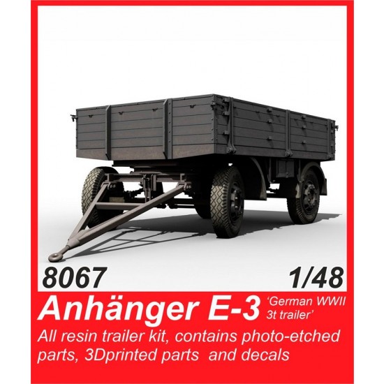 1/48 WWII German E-3 Trailer