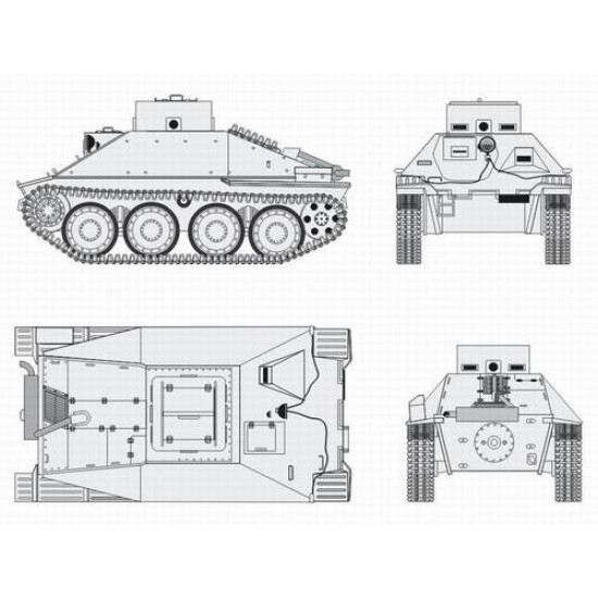 1/48 Jagdpanzer 38 Hetzer School Version Conversion 1/48 for Tamiya kit