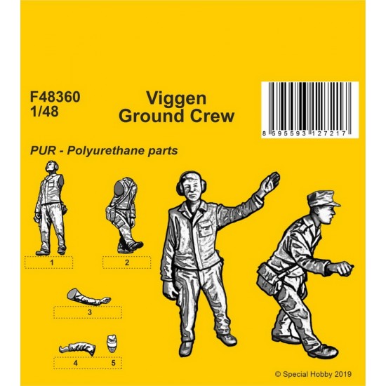1/48 Viggen Ground Crew (2 figures)