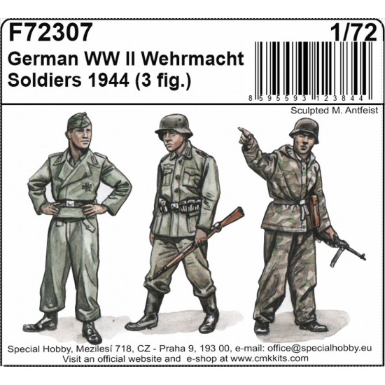 1/72 WWII German Wermacht Soldiers 1944