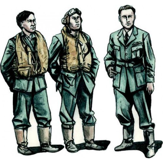 1/72 Barracuda Crew Members - Standing (3 figures)