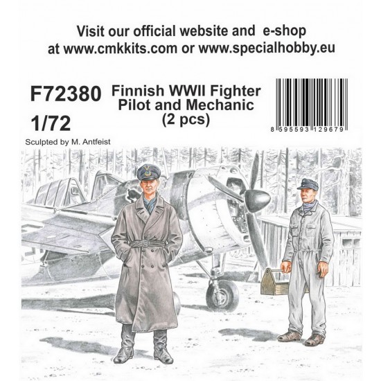 1/72 WWII Finnish Fighter Pilot and Mechanic