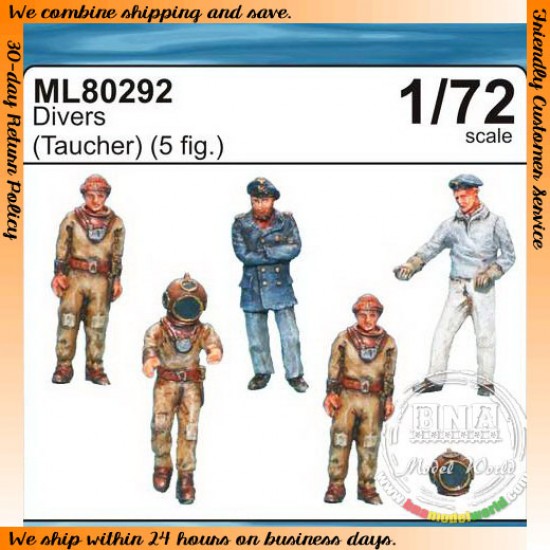 1/72 Divers (5 Figures)