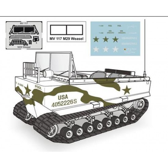 1/72 M29 Weasel full resin kit