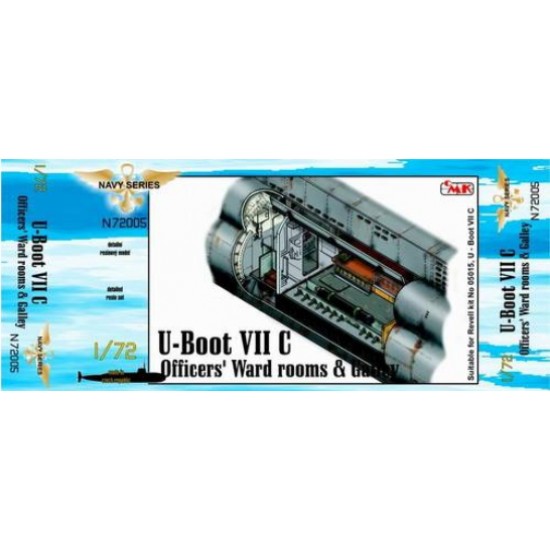 1/72 German U-Boot VII Officers' Ward Rooms & Galley for Revell #05015