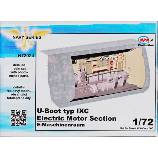1/72 U-Boot Type IX Electric Motor Section for Revell #05114 kit